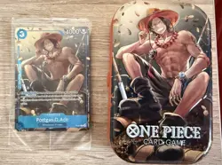One Piece TCG: Portgas D. Ace P-074 Promo Tin Pack Set Vol. 2 Sealed English - Image 1
