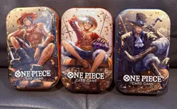 One Piece Mini-Tin Vol 2 Pack Set of 3 | TS-02 OP-13 | BRAND NEW SEALED - Image 1