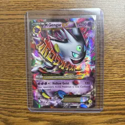Pokemon M Gengar EX Mega Full Art Holo Promo Card XY166 210 HP XY Set - Image 1