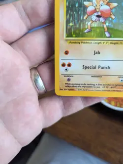 Hitmonchan Holo Pokemon Card 7/102 Base Set NM - Image 4