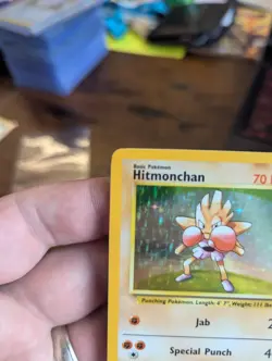 Hitmonchan Holo Pokemon Card 7/102 Base Set NM - Image 5