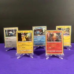 Pokemon TCG GO Card Lot Charizard Pikachu Promo Holo Snorlax Blastoise + Sleeves - Image 1