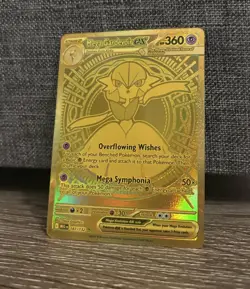 Pokemon Mega Gardevoir EX Holo Rare Gold Card 187/132 ME01 Mega Evolution - Image 2
