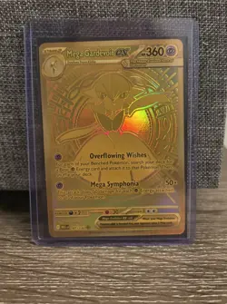 Pokemon Mega Gardevoir EX Holo Rare Gold Card 187/132 ME01 Mega Evolution - Image 4