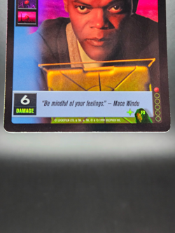 Mace Windu Star Wars Young Jedi CCG Uncommmon Foil Trading Card F3 - Image 4