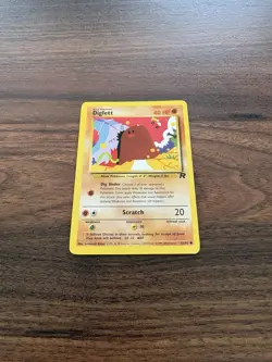 DIGLETT - Team Rocket Set - 52/82 - Common - Pokemon Card - Unlimited - LP - Image 2