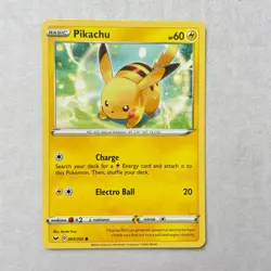 Pikachu 65/202 - Sword & Shield Base - Common - Pokemon Card - Near Mint - Image 1