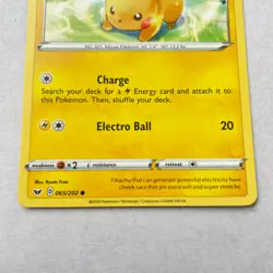 Pikachu 65/202 - Sword & Shield Base - Common - Pokemon Card - Near Mint - Image 3