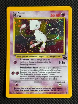 1# Pokemon Cards Mew 9 Wizards Black Star Promos Promo - Image 1