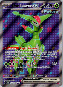 Iron Leaves ex - 186/162 - Pokemon Temporal Forces Full Art Card NM - Image 1