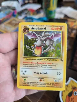 Aerodactyl Fossil Set Holo Pokemon Card - Image 1
