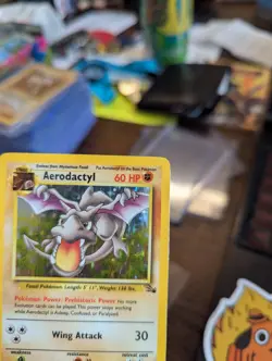 Aerodactyl Fossil Set Holo Pokemon Card - Image 2