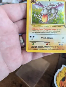 Aerodactyl Fossil Set Holo Pokemon Card - Image 4