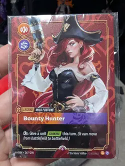 Riftbound Miss Fortune Bounty Hunter Metal Plated Card Prize Wall NM Foil - Image 1