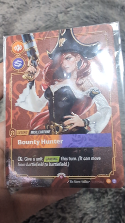 Riftbound Miss Fortune Bounty Hunter Metal Plated Card Prize Wall NM Foil - Image 2