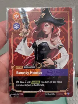 Riftbound Miss Fortune Bounty Hunter Metal Plated Card Prize Wall NM Foil - Image 3