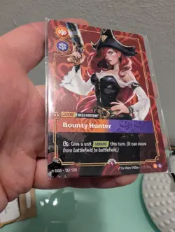 Riftbound Miss Fortune Bounty Hunter Metal Plated Card Prize Wall NM Foil - Image 5