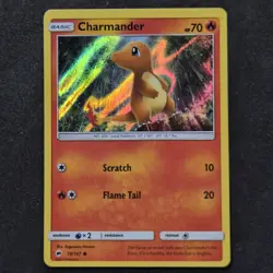 Charmander 18/147 – Burning Shadows (2017) – Cosmos Holo – Pokemon Card - Image 1