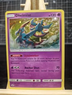 Pokemon TCG Dhelmise Holo Near Mint SM53 Black Star Promo Card - Image 1