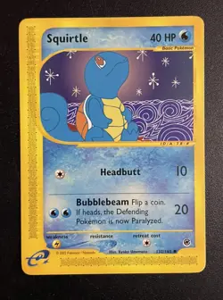 Squirtle | 132/165 | Expedition Base | Pokemon Card | NM - Image 1