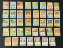 Vintage Pokemon Lot Mixed Jungle Fossil 39 Cards Common Uncommon Rares WOTC TCG - Image 1
