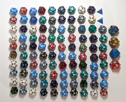 MTG d20 Spindown Dice Lot of 102 Various Sets and Colours - Image 2