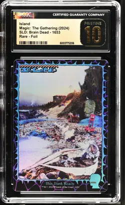 ISLAND Secret Lair Foil Brain Dead CGC 10 Pristine MTG [Nostalgium] - Image 1