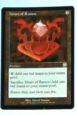 Magic the Gathering * MTG * 1 X Heart of Ramos * Mercadian Masques * LP - Image 1