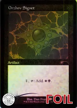 Orzhov Signet Etched Foil - Secret Lair Enemy Signets - 294 NM - Image 1