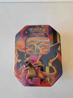 Pokemon TCG: Mega Charizard Y Ex Tin English In Stock Ready To Ship - Image 1