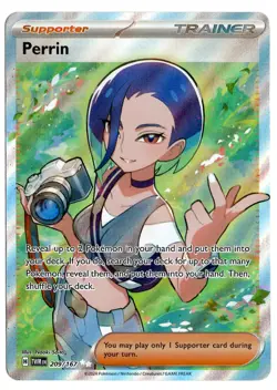 Pokemon TCG Perrin Holo Illustration Rare Twilight Masquerade 209/167 - Image 1