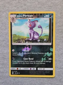 Alolan Persian 79/149 Pokemon - Reverse Holo Sun & Moon - Image 1