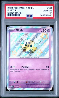 PSA 10 FLITTLE #164 2024 POKEMON PAF EN-PALDEAN FATES SHINY RARE - Image 1
