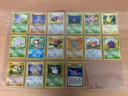 NM Complete JUNGLE set 1999 Pokemon 1st edition All COMMON Cards Pikachu ! - Image 1