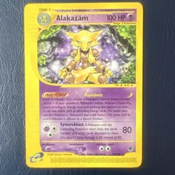 Pokemon Alakazam Expedition Base Set Rare Card 33/165 Stage 2 100HP Regular - Image 1
