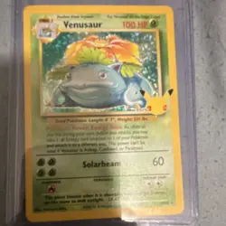 Pokemon Venusaur Base Set Holo Rare 15/102 100 HP Vintage 1999 Card - Image 1