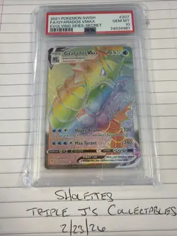 Gyarados Vmax #207/203 - 2021 Pokemon SWSH Evolving Skies - GEM Mint PSA 10 - Image 1