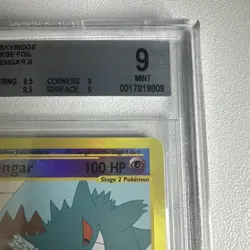 Gengar Reverse Holo Rare Skyridge Beckett 9 WOTC Vintage Pokemon - Image 4