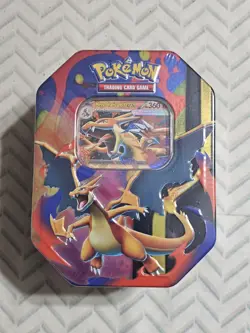 Pokemon TCG Mega Charizard Y ex Tin Sealed - Image 1