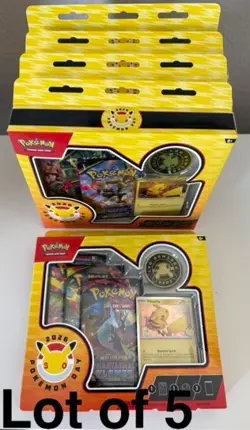 Pokemon TCG: Pokemon Day 2026 Collection Box - 30th Anniversary - Lot Of 5 - Image 1