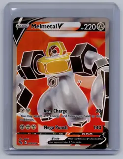 Melmetal V (Full Art) #075/078 Near Mint or Better Pokemon GO - Image 1