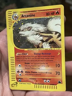 2003 Skyridge Arcanine Holo Foil Rare H2/H32 WOTC E-Reader Series Pokemon - Image 3