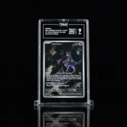 Pokemon 2023 151 MEWTWO #052 Black Star Promo - TAG 9 Mint - Image 1