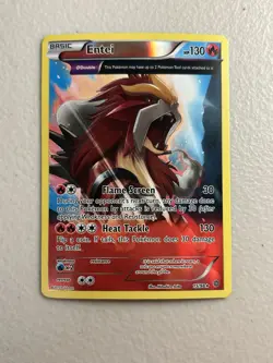 Pokemon XY: Ancient Origins Entei 15/98 Reverse Holo LP - Image 1