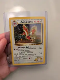Pokemon Lt. Surge’s Fearow Gym Heroes Unlimited 7/132 Holo Rare - Image 1