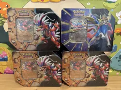 Pokemon TCG Slashing Legends Tins Factory Sealed *4-Tins Lot* - Image 1