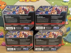 Pokemon TCG Slashing Legends Tins Factory Sealed *4-Tins Lot* - Image 2