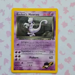 Pokemon Gym Challenge Team Rocket's Mewtwo holo - Image 1