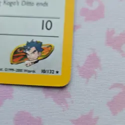 Pokemon TCG Koga's Ditto Gym Challenge Holo Rare Unlimited 10/132 40HP - Image 3