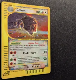 Pokemon SKYRIDGE - #148/144 Golem Crystal - Holo - ENG - Heavily Played - Image 5
